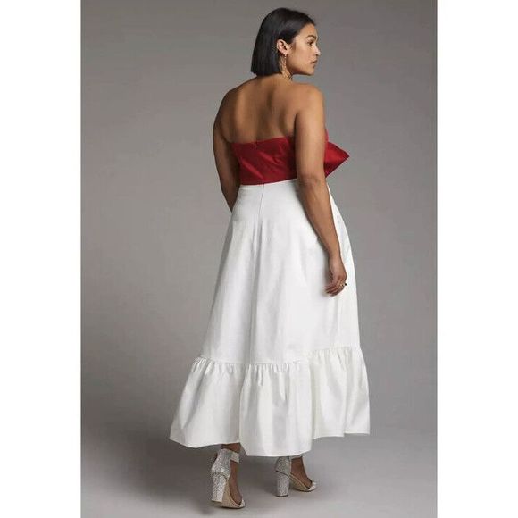 Anthropologie HUTCH Bow-Tie Maxi Dress Size 6.A41 - Picture 3 of 9